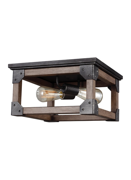 Generation Lighting 7513302-846 Two Light Flush Mount, Stardust