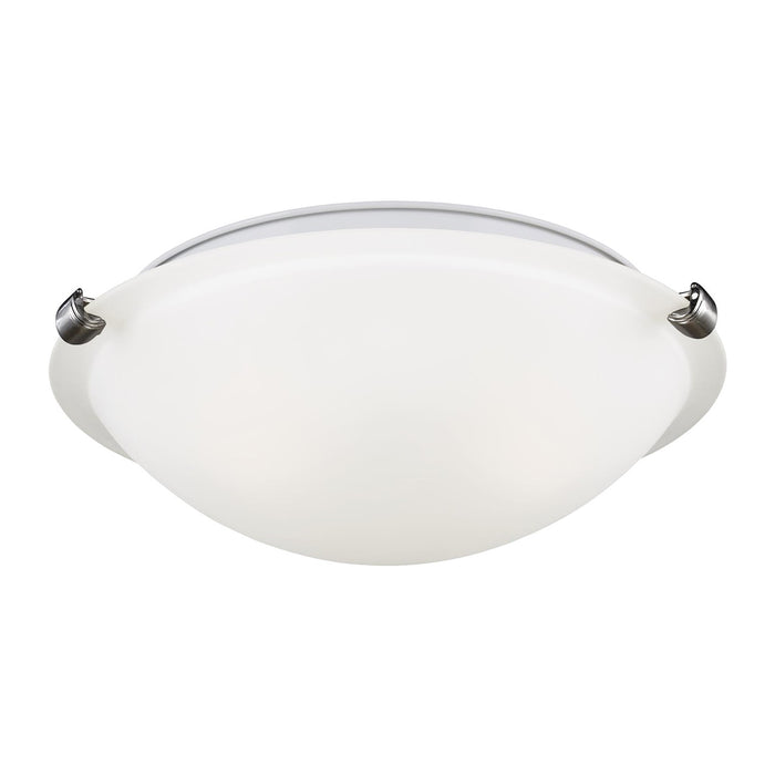 Generation Lighting 7543502-962 Two Light Flush Mount, Brushed Nickel