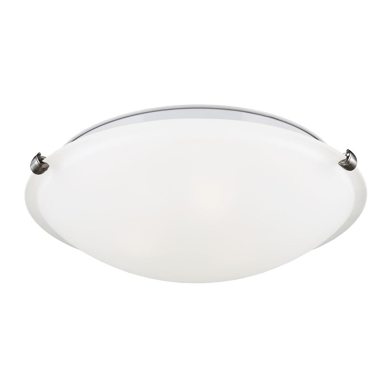 Generation Lighting 7543503-962 Three Light Flush Mount, Brushed Nickel