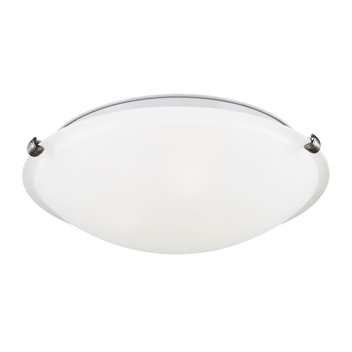 Generation Lighting 7543503-962 Three Light Flush Mount, Brushed Nickel