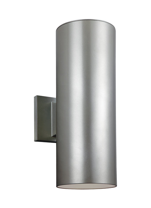 Visual Comfort Studio 8313802-753 Two Light Outdoor Wall Lantern, Painted Brushed Nickel
