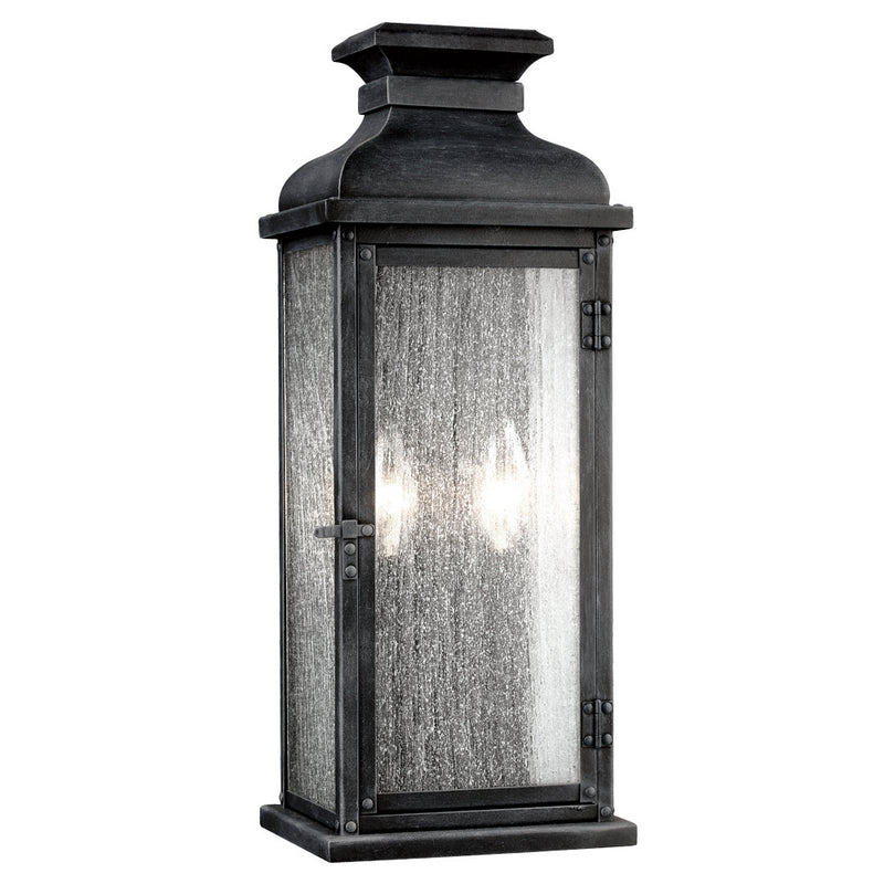 Visual Comfort Studio OL11101DWZ Two Light Lantern, Dark Weathered Zinc