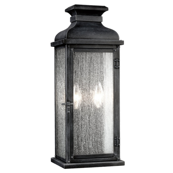 Visual Comfort Studio OL11101DWZ Two Light Lantern, Dark Weathered Zinc
