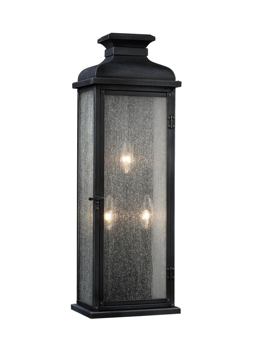 Visual Comfort Studio OL11102DWZ Three Light Lantern, Dark Weathered Zinc