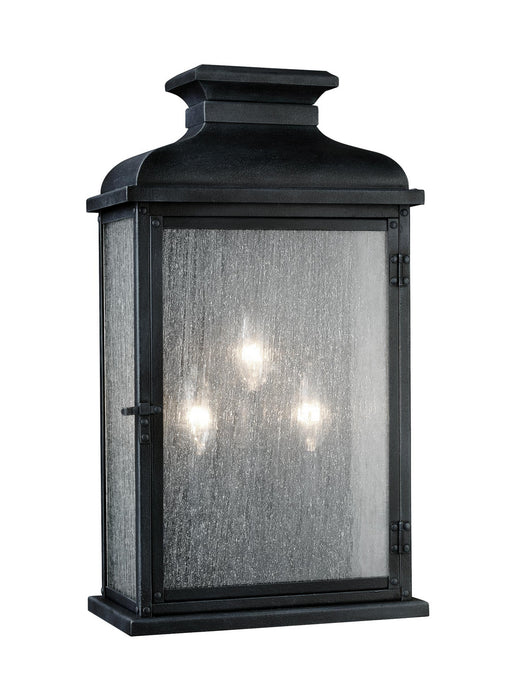 Visual Comfort Studio OL11104DWZ Three Light Lantern, Dark Weathered Zinc