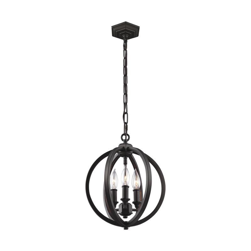 Visual Comfort Studio F3059/3ORB Three Light Pendant, Oil Rubbed Bronze