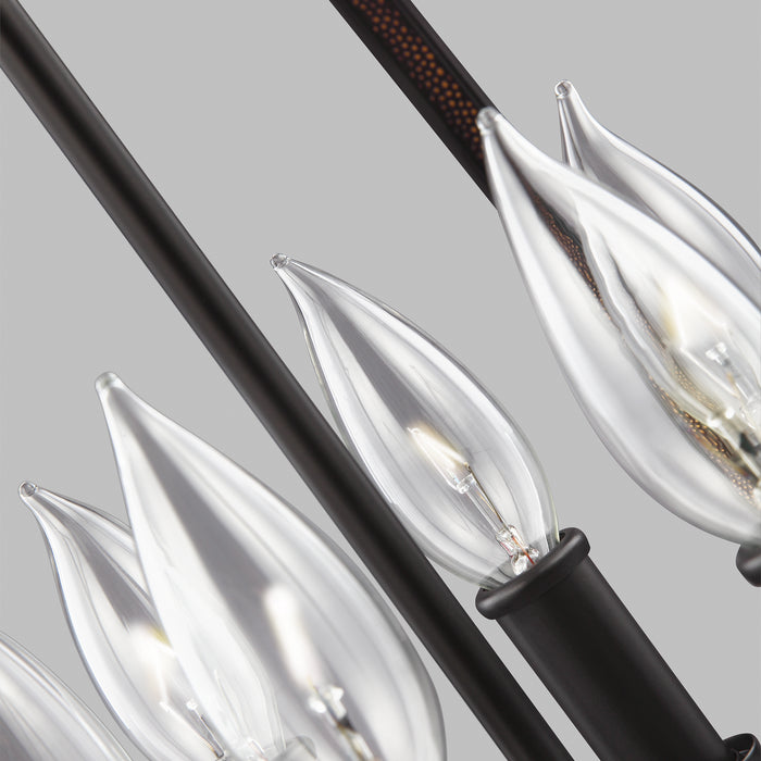 Visual Comfort Studio F3061/6ORB Six Light Pendant, Oil Rubbed Bronze