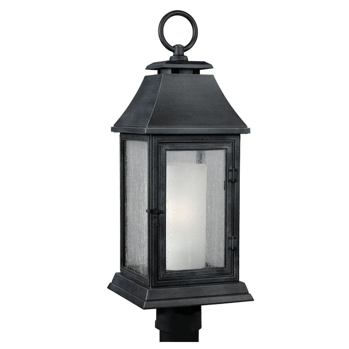 Visual Comfort Studio OL10608DWZ One Light Post Lantern, Dark Weathered Zinc