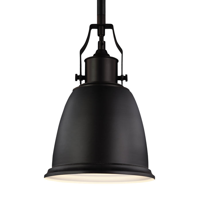 Generation Lighting P1357ORB One Light Pendant, Oil Rubbed Bronze