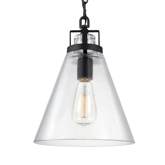 Visual Comfort Studio P1370ORB One Light Pendant, Oil Rubbed Bronze