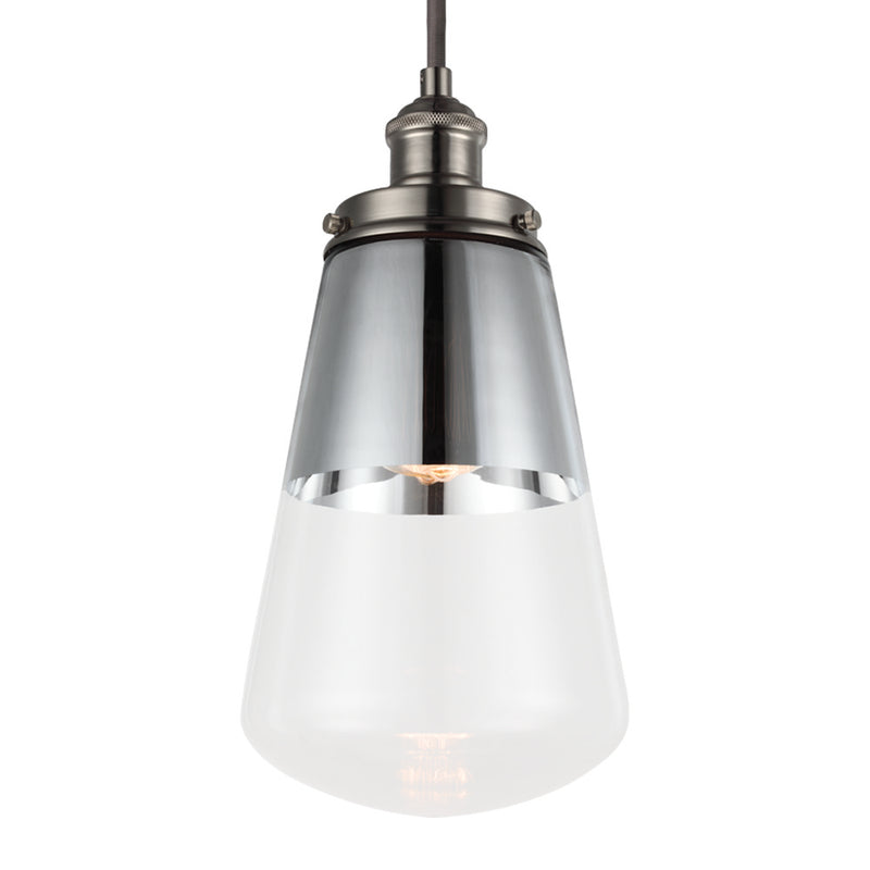 Visual Comfort Studio P1372PN One Light Pendant, Polished Nickel