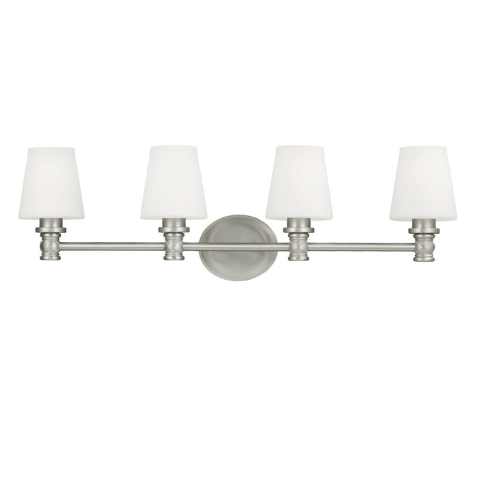 Visual Comfort Studio VS22104SN Four Light Vanity, Satin Nickel