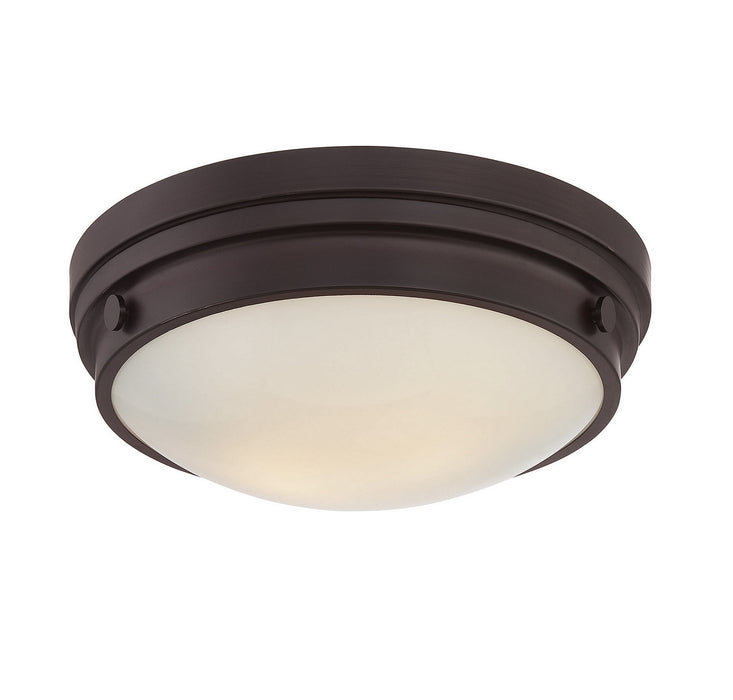 Savoy House 6-3350-14-13 Two Light Flush Mount, English Bronze