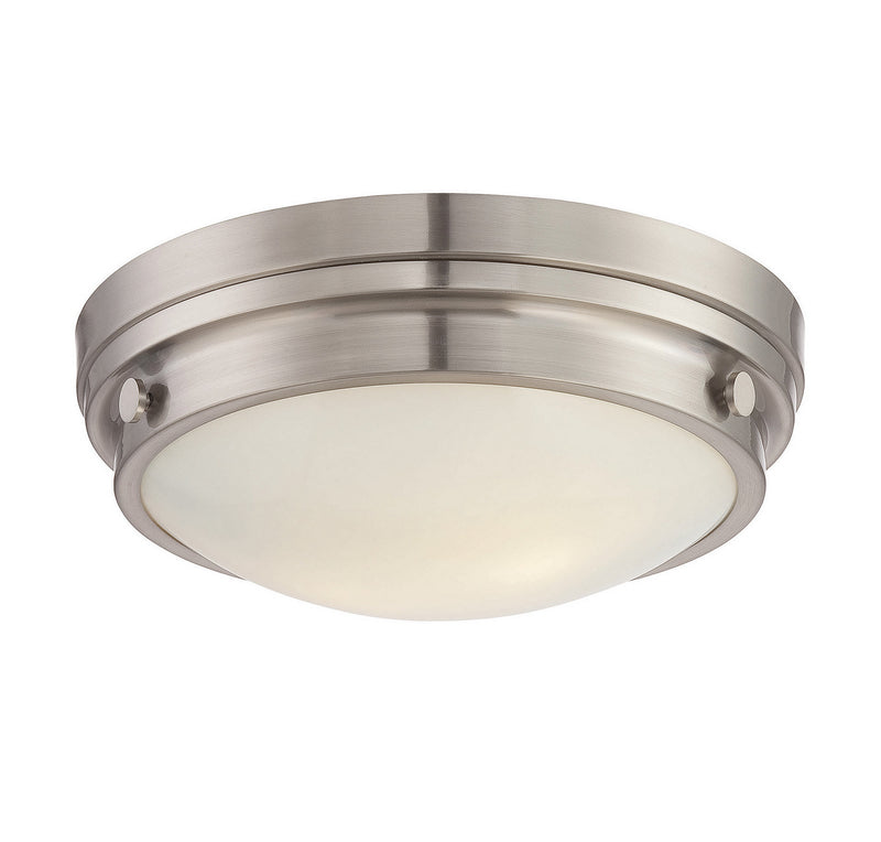 Savoy House 6-3350-14-SN Two Light Flush Mount, Satin Nickel