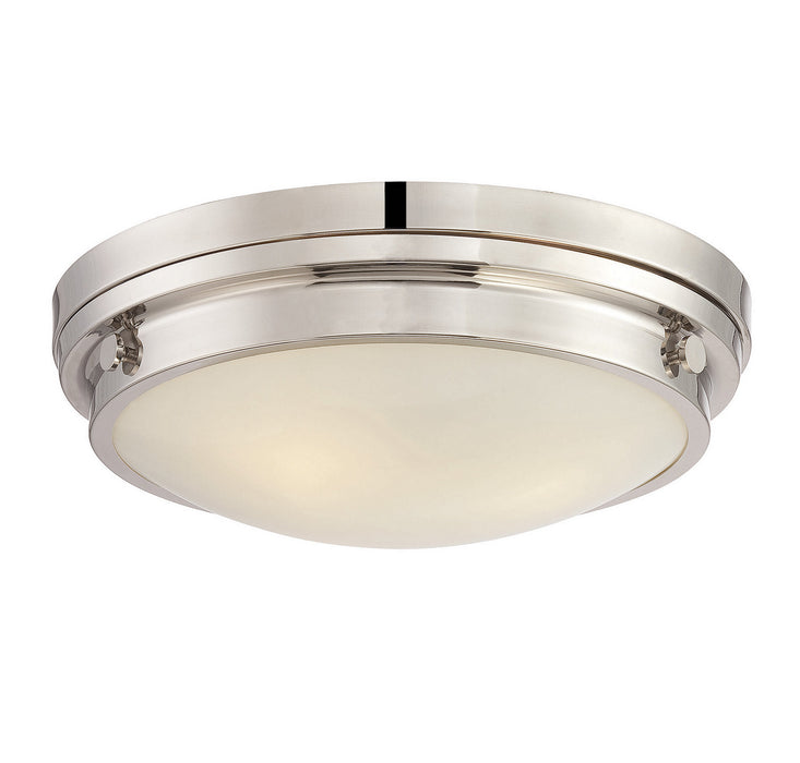 Savoy House 6-3350-16-109 Three Light Flush Mount, Polished Nickel