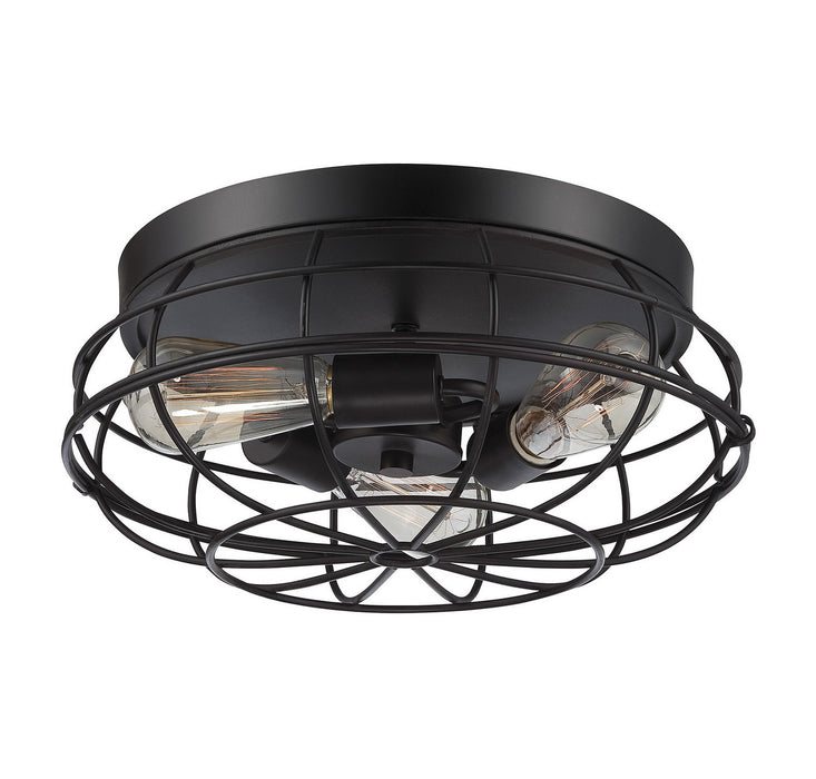 Savoy House 6-8074-15-13 Three Light Flush Mount, English Bronze