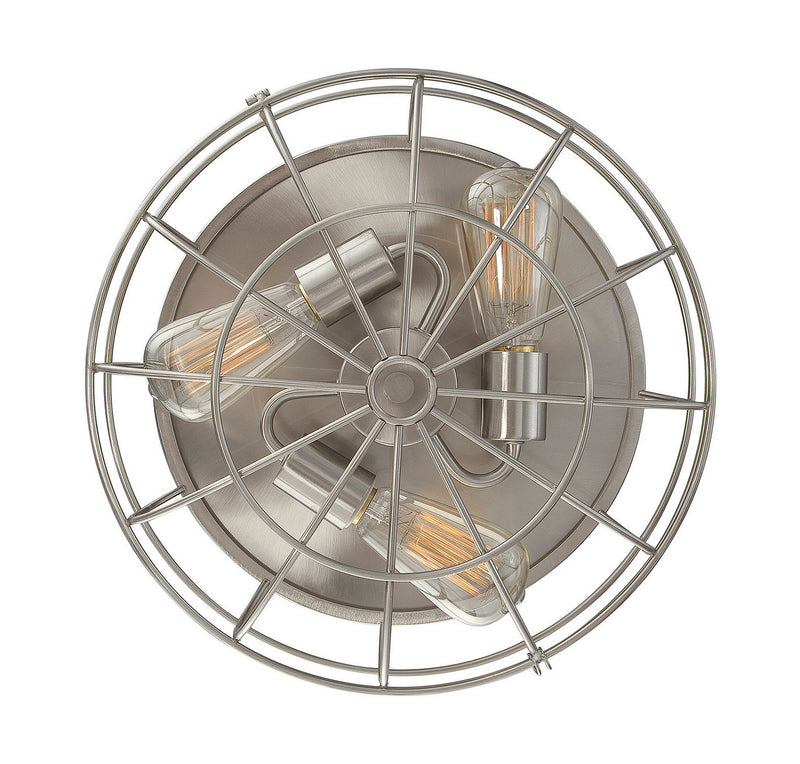 Savoy House 6-8074-15-SN Three Light Flush Mount, Satin Nickel