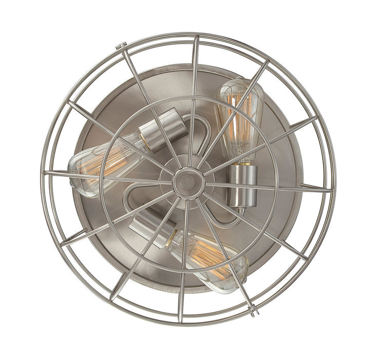 Savoy House 6-8074-15-SN Three Light Flush Mount, Satin Nickel