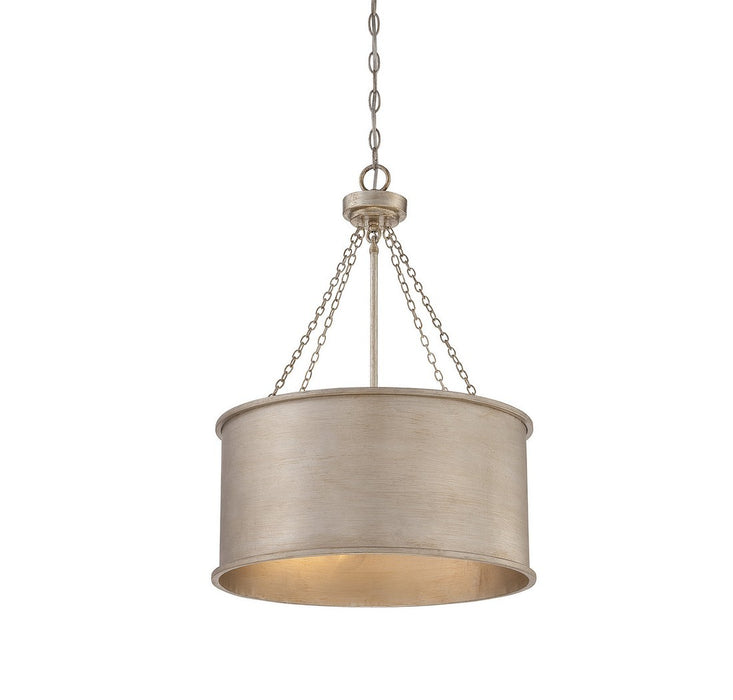 Savoy House 7-487-4-53 Four Light Pendant, Silver Patina