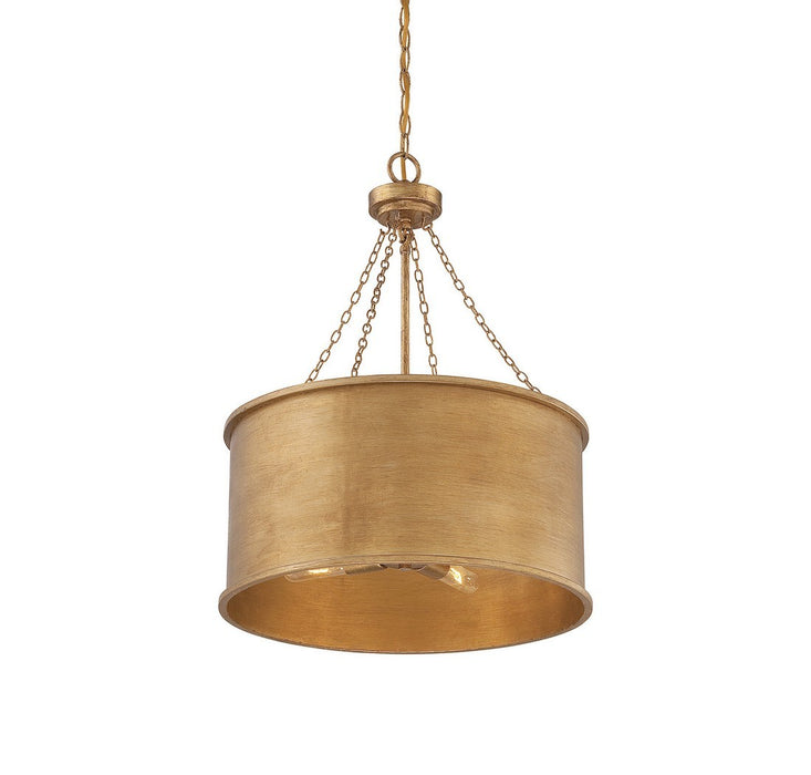 Savoy House 7-487-4-54 Four Light Pendant, Gold Patina