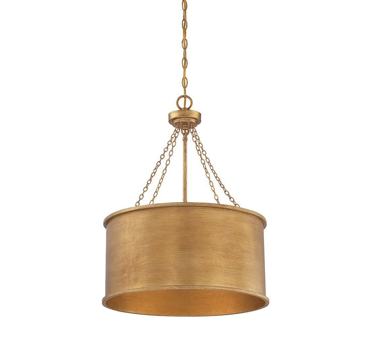 Savoy House 7-487-4-54 Four Light Pendant, Gold Patina