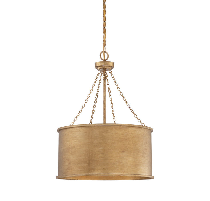 Savoy House 7-487-4-54 Four Light Pendant, Gold Patina