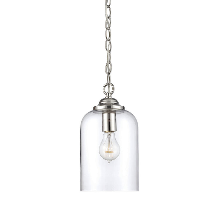 Savoy House 7-700-1-109 One Light Pendant, Polished Nickel