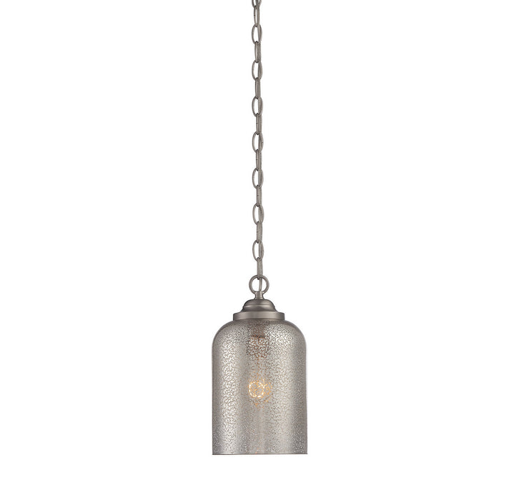 Savoy House 7-701-1-SN One Light Pendant, Satin Nickel