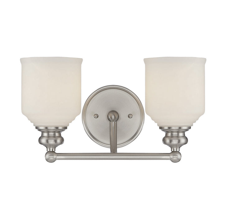 Savoy House 8-6836-2-SN Two Light Bath Bar, Satin Nickel