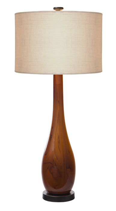 Thumprints 1114-C11-2081 Two Light Table Lamp, Dark Amber and Oil Rubbed Bronze