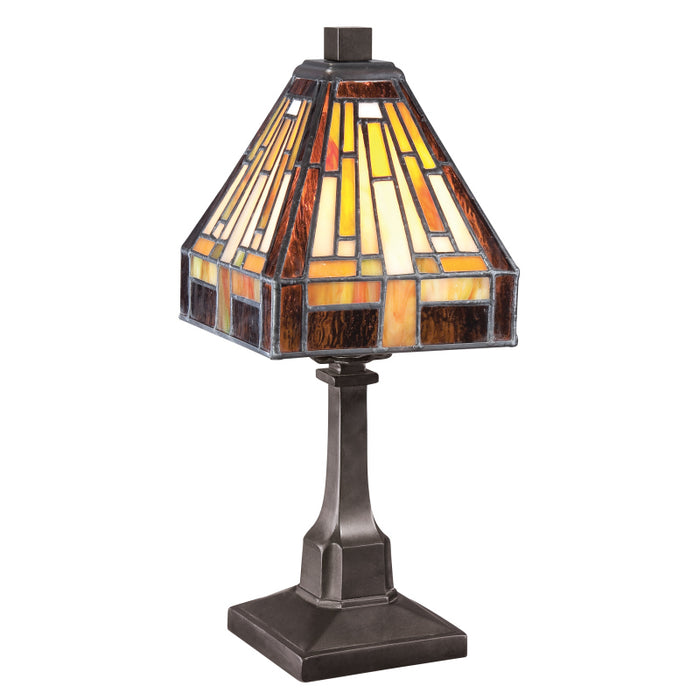 Quoizel TF1018TVB One Light Table Lamp, Vintage Bronze