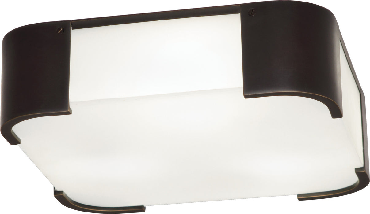 Robert Abbey Z1319 Three Light Flushmount, Deep Patina Bronze