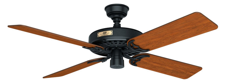 Hunter 23838 52" Ceiling Fan, Matte Black