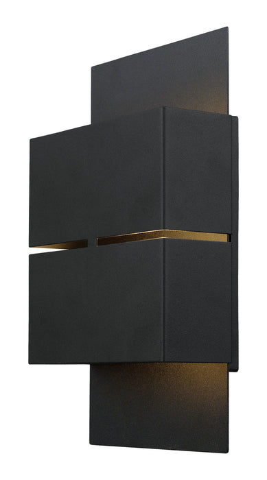 Eglo USA 200886A LED Outdoor Wall Mount, Matte Black