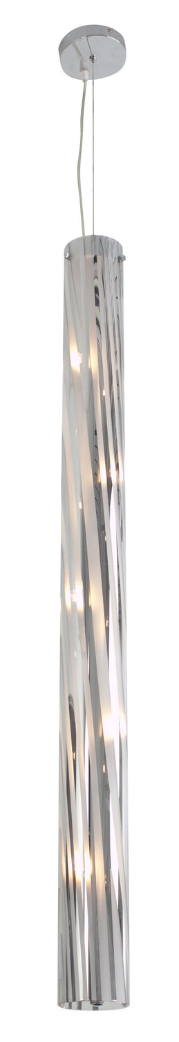 Varaluz AC1072 Five Light Pendant, Chrome