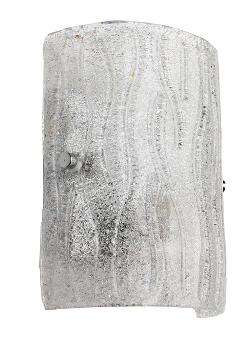 Varaluz AC1101 One Light Wall Sconce, Chrome