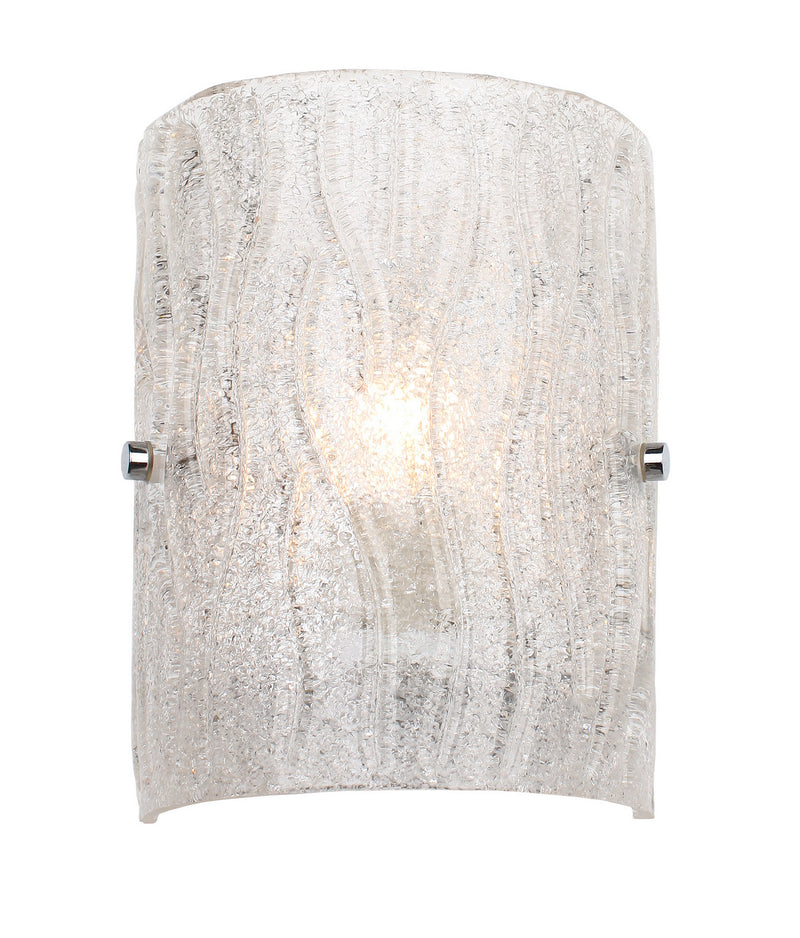 Varaluz AC1101 One Light Wall Sconce, Chrome