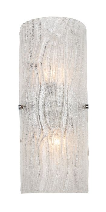 Varaluz AC1102 Two Light Wall Sconce, Chrome