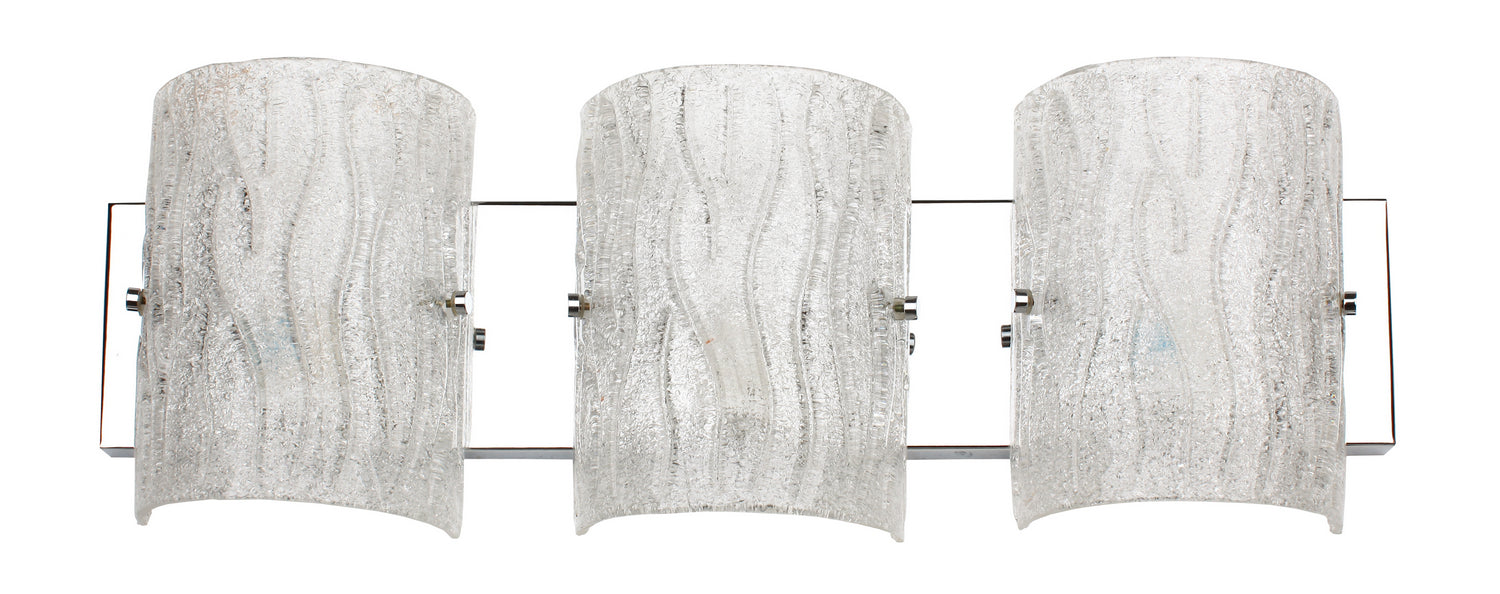 Varaluz AC1103 Three Light Bath, Chrome