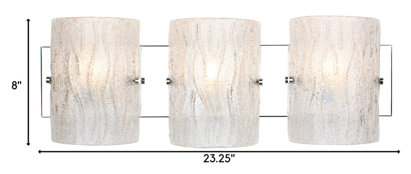 Varaluz AC1103 Three Light Bath, Chrome