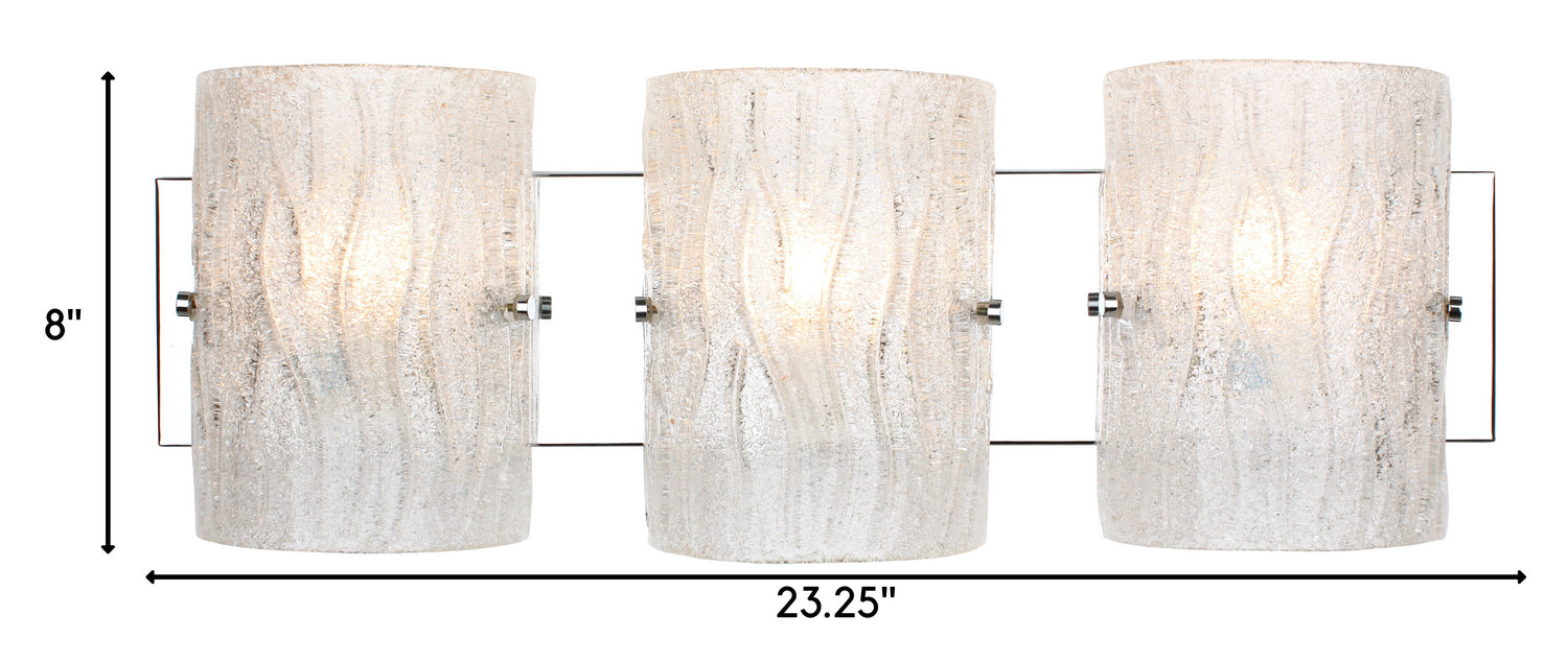 Varaluz AC1103 Three Light Bath, Chrome