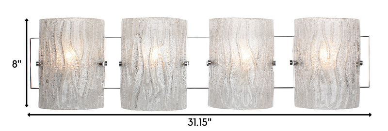Varaluz AC1104 Four Light Bath, Chrome