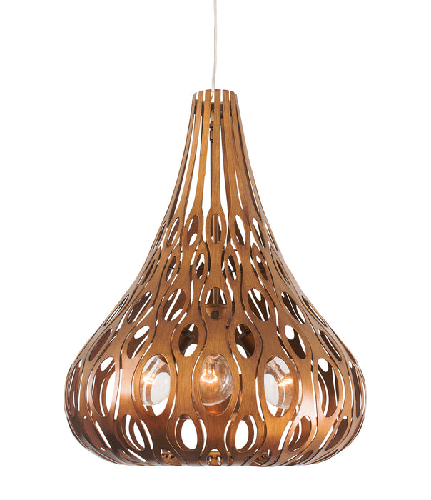 Varaluz 149C04HO Four Light Pendant, Hammered Ore