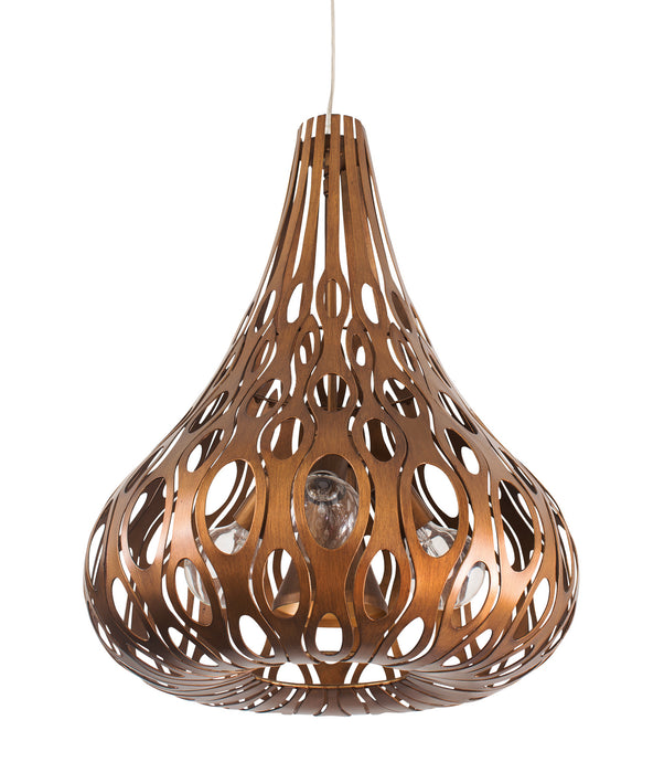 Varaluz 149C04HO Four Light Pendant, Hammered Ore