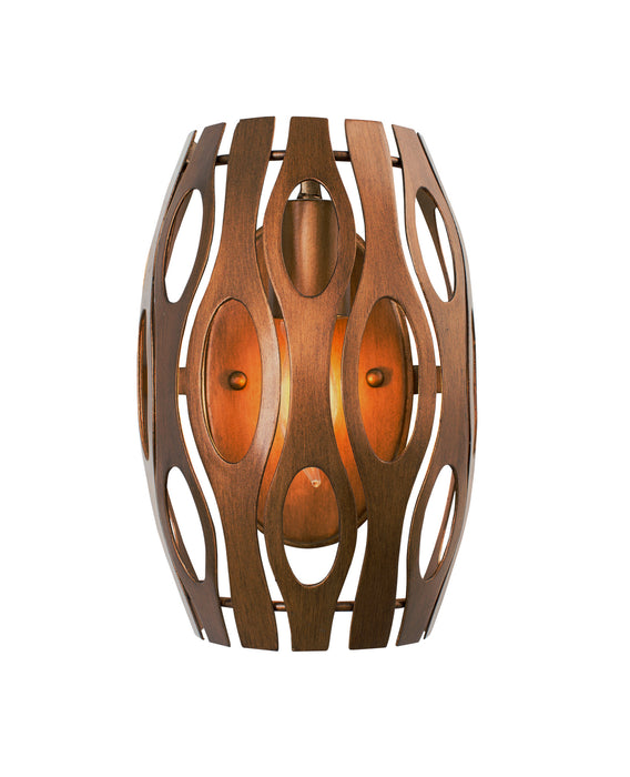 Varaluz 149W01HO One Light Wall Sconce, Hammered Ore