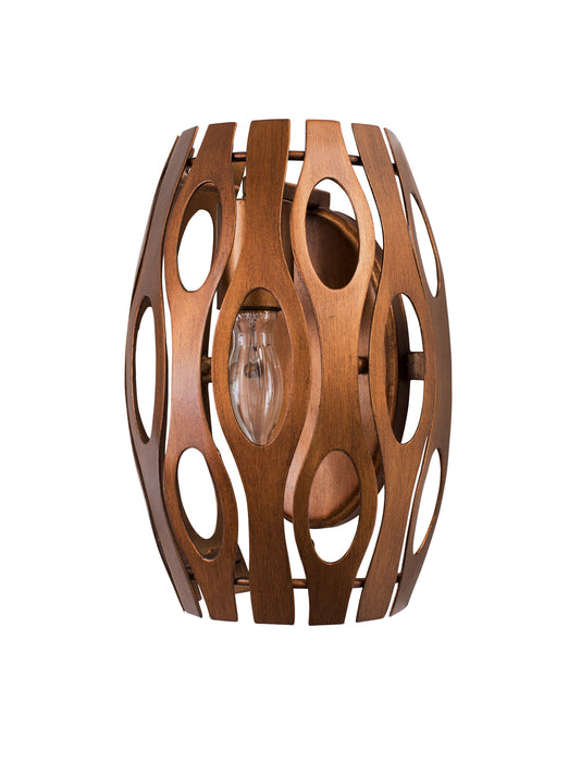 Varaluz 149W01HO One Light Wall Sconce, Hammered Ore