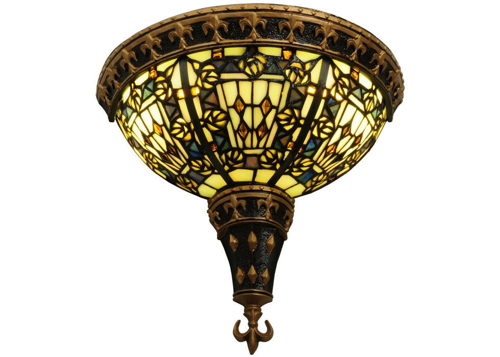 Meyda Tiffany 141367 Two Light Wall Sconce, Timeless Bronze