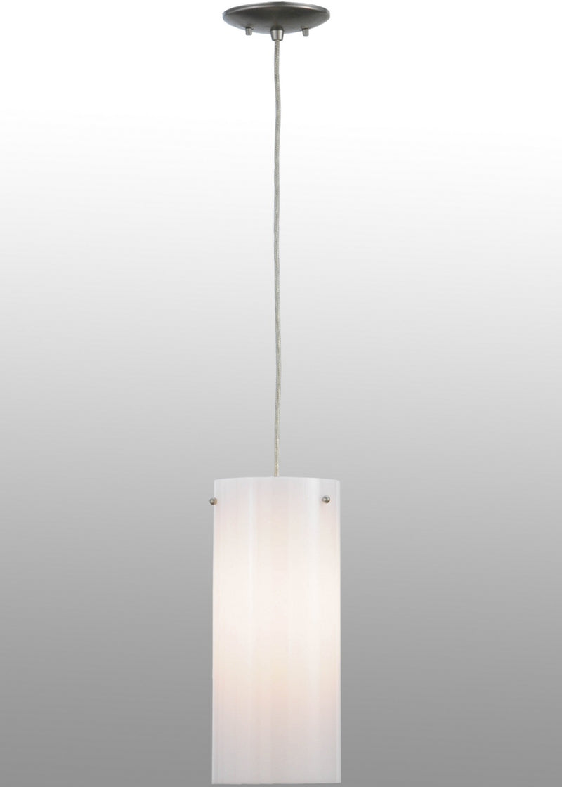 Meyda Tiffany 141461 One Light Mini Pendant, Nickel Powder Coat