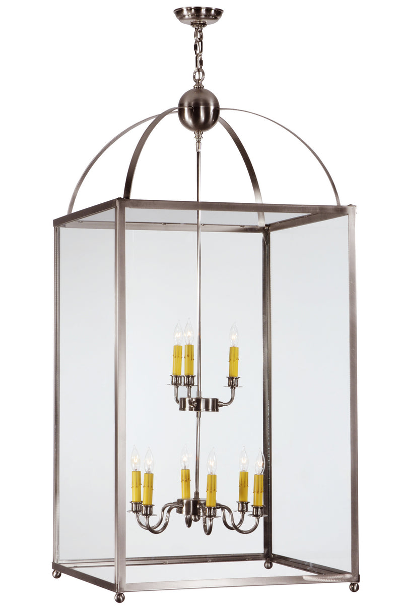 Meyda Tiffany 141629 Nine Light Pendant, Brushed Nickel