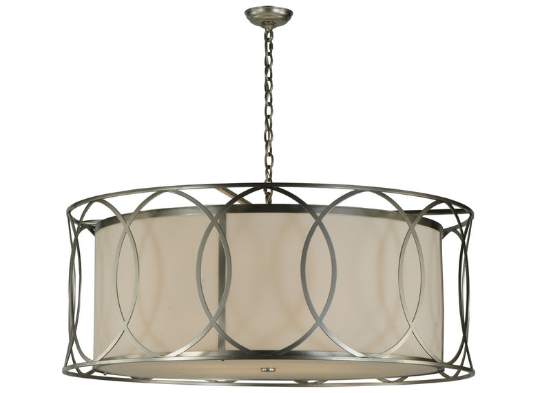 Meyda Tiffany 141660 Four Light Pendant, Nickel